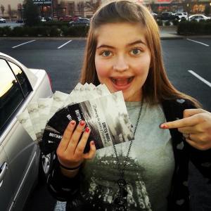 Somebody is excited! #kaitlynelizabethaaron