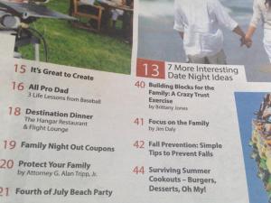 Can't believe mine is on the page right beside Focus on the Family!  Such an honor! #PraiseGod 