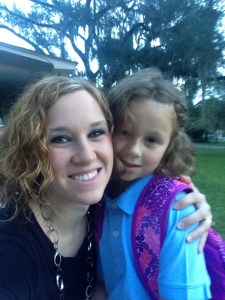 Kendyl & I on our walk to school! 